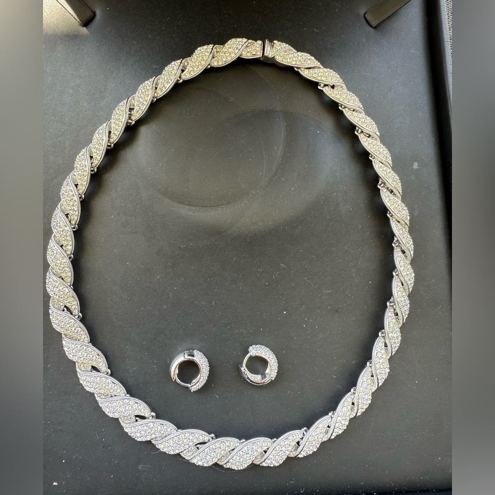 Adriana Orsini Swarovski Crystal  Necklace and Earring Set